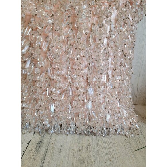 KSA pillow satin pink Faux Crystal Unique home decor - Picture 4 of 9